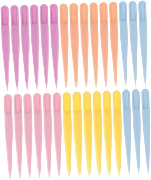 100pcs Multi-color Lash Tweezers Set Eyelash Applicator Tool for Extensions Professional Eyebrow Tweezers for Makeup Compact Lightweight for Home and Travel Use