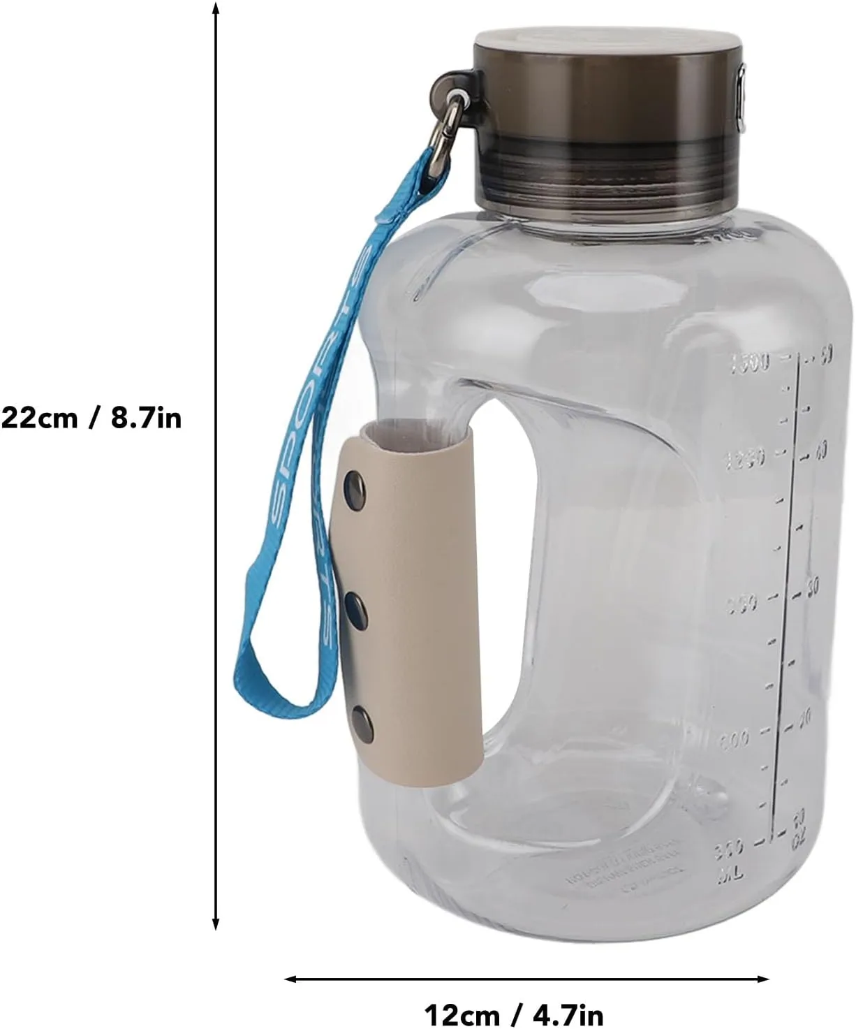 1.5L Hydrogen Water Generator, Portable SPE PEM Technology, Rechargeable Health Cup for Home and Office with Large Capacity, Ideal for Exercise Workouts (Beige)