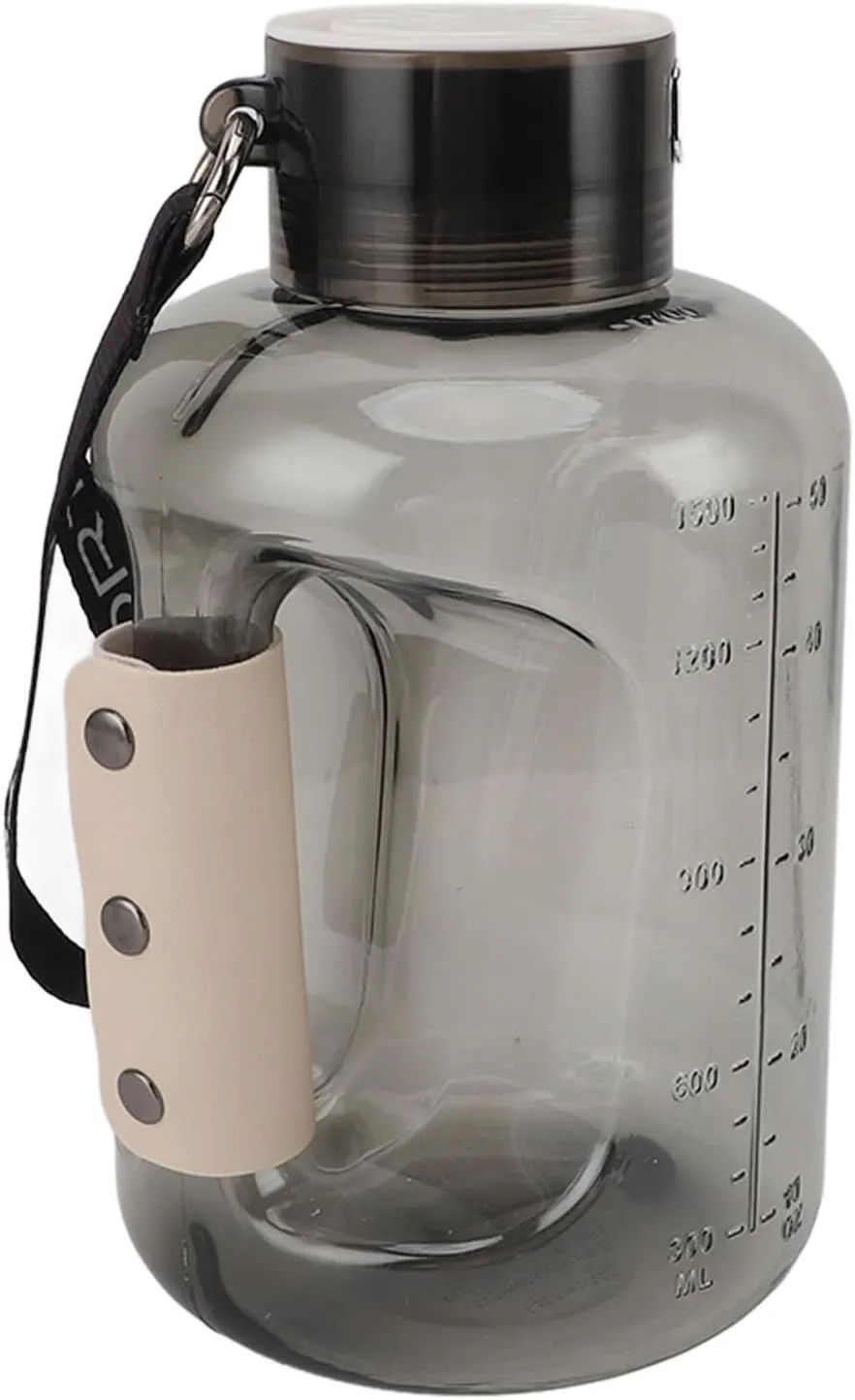 1.5L Hydrogen Water Generator, Portable SPE PEM Technology, Rechargeable Health Cup for Home and Office with Large Capacity, Ideal for Exercise Workouts (Gray Black)