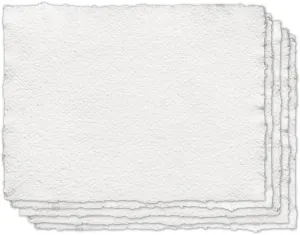 18" x 24" 100% Cotton Handmade Paper for Mixed Media, 200 GSM, 5 Sheets/Pack (CO2001824MM)