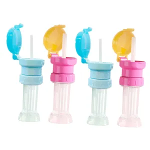 1set Water Bottle Straw Caps for Bottle Adapter with Straws Easy Install Detachable Design Prevents 4pcs