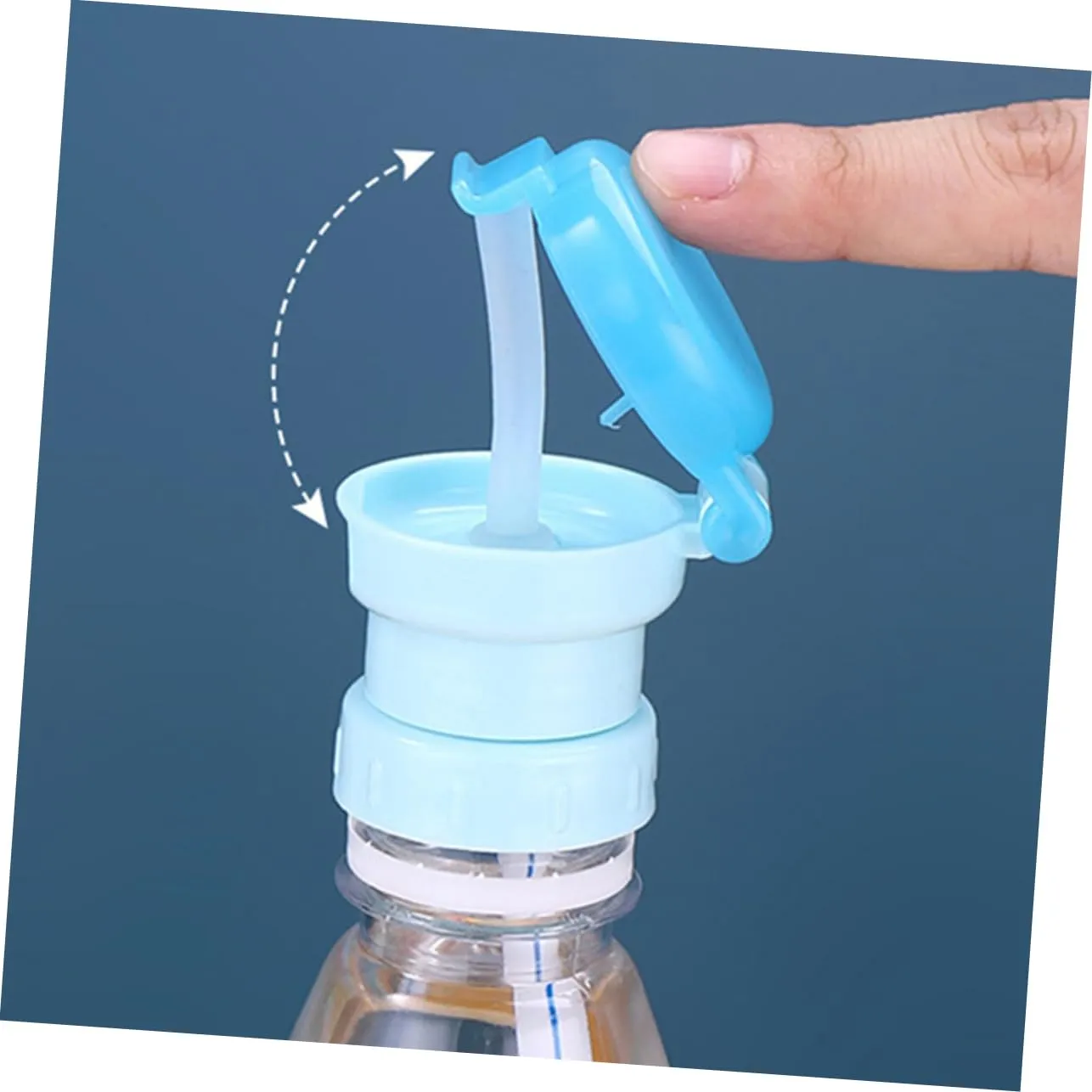 1set Water Bottle Straw Caps for Bottle Adapter with Straws Easy Install Detachable Design Prevents 4pcs