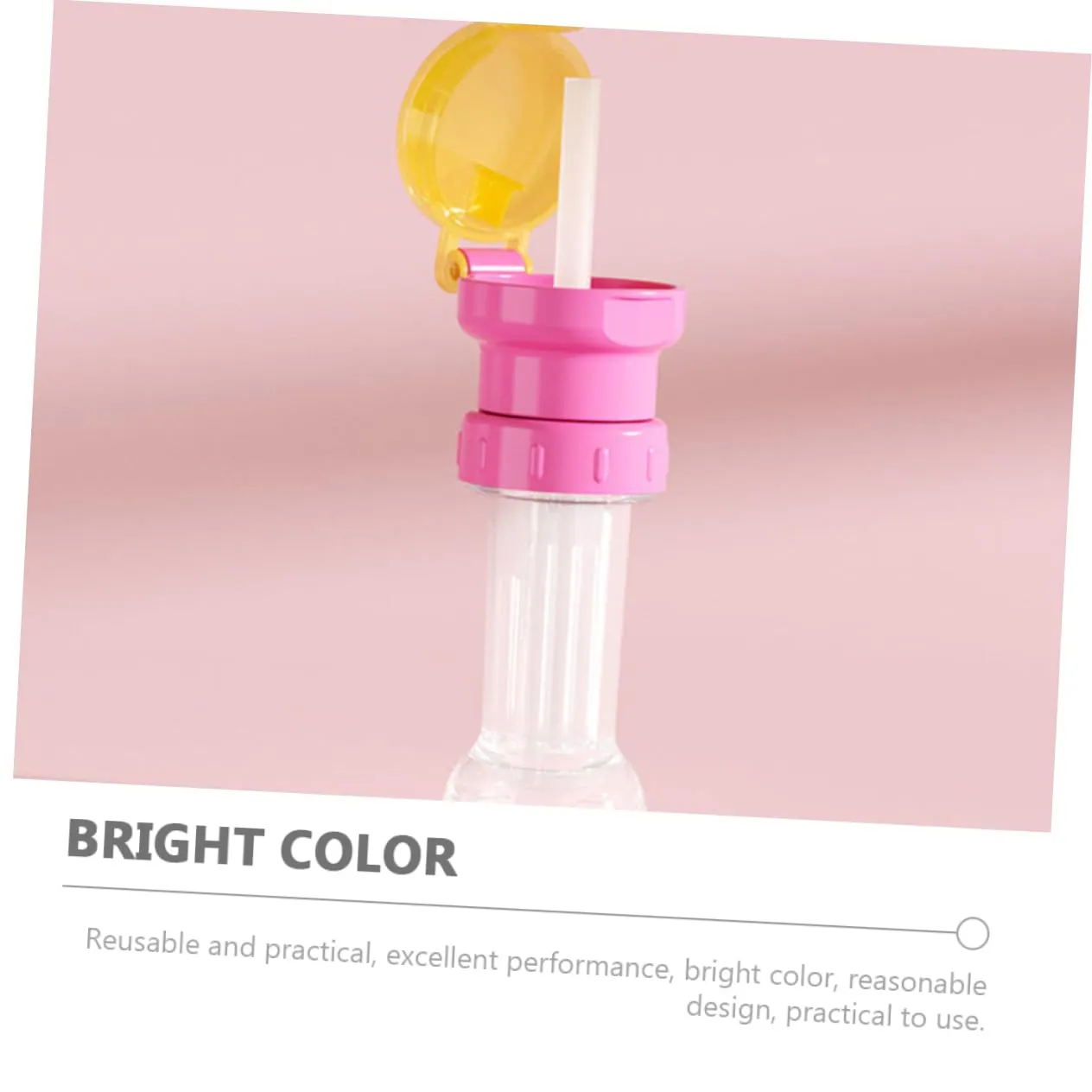 1set Water Bottle Straw Caps for Bottle Adapter with Straws Easy Install Detachable Design Prevents 4pcs