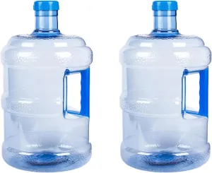 2 Gallon Portable Water Jugs, Large Capacity Water Bottle Reusable Water Container with Handle, Water Tank for Outdoor Camping Picnic (2pack)