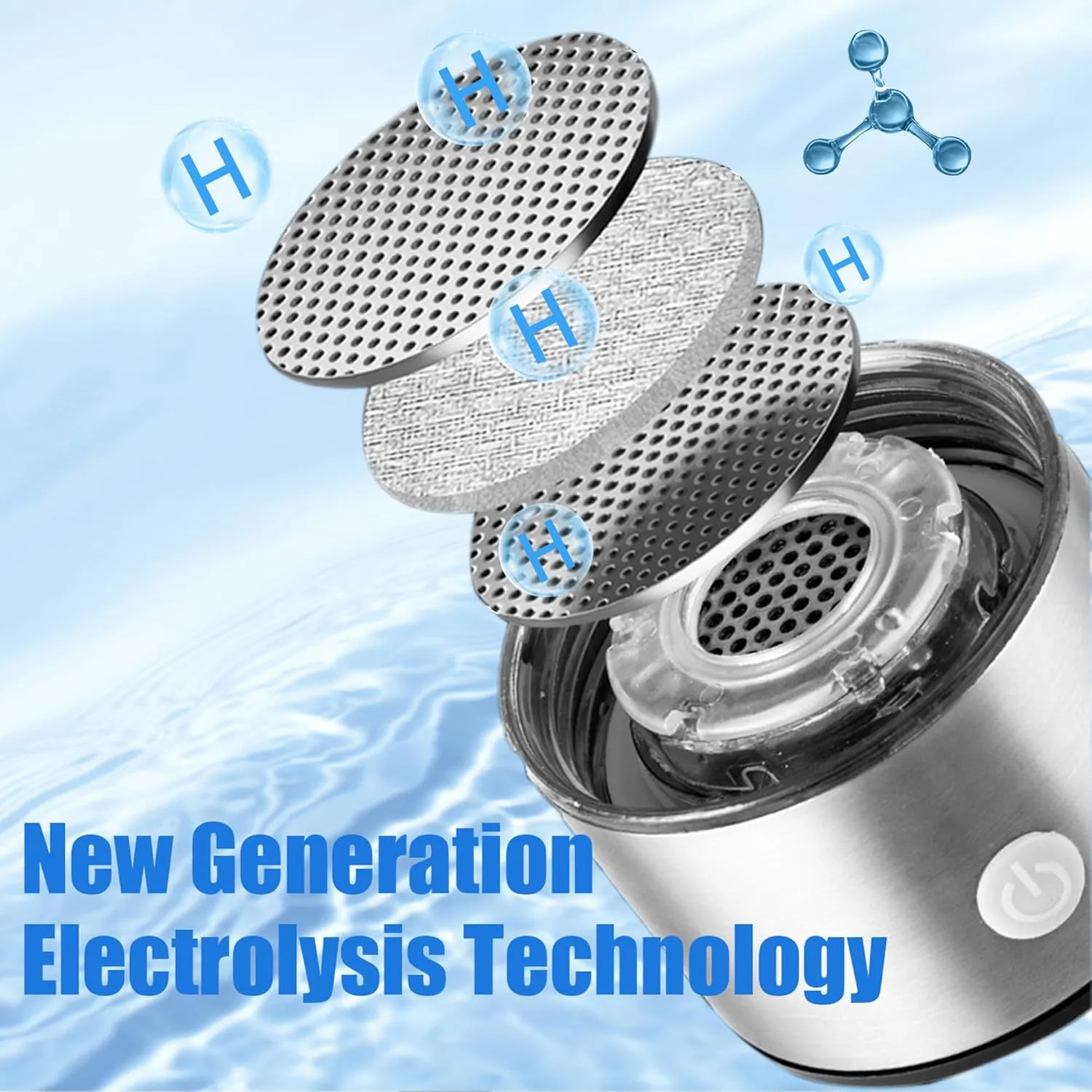 2025 New Hydrogen Water Generator Bottles, Portable Hydrogenated Water Bottle with SPE PEM Technology, 420ml Hydrogen Water Bottle Generator, Rechargeable Ionizer Machine for Home, Office, and Travel