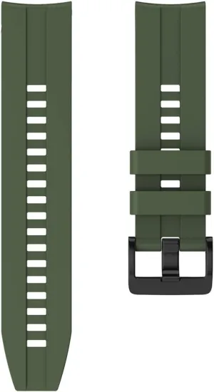 22mm Sport Silicone Watchband for Huawei for Honor Magic Watch GT Active Strap Bracelet Band for Watch 46mm Gear S3 (Color : Army Green, Size : 22mm)