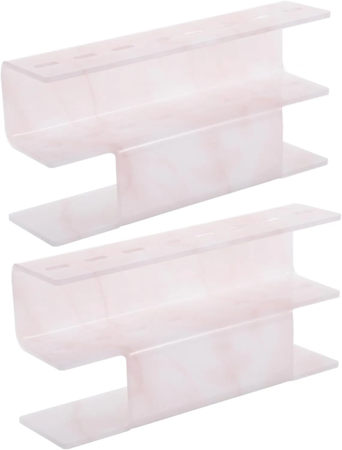2pcs Acrylic Tweezers Holder Stand Display Rack for Eyelash Tweezers Compact Organizer for Beauty Tools and Makeup Accessories Lightweight Multi-use Storage