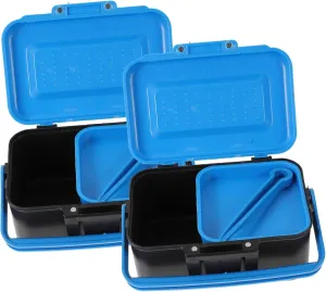 2pcs Portable Fishing Bait Box Multi-Function Sealing Storage Container for and Live Bait Lightweight and Compact Fishing Accessories for Anglers and Tackle Organization