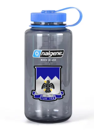 32 oz Nalgene Grey Wide Mouth Water Bottle.