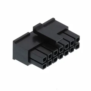 430251400, Conn Housing F 14 POS 3mm Crimp ST Cable Mount Black Micro-Fit 3.0™ Bag (50 Items)