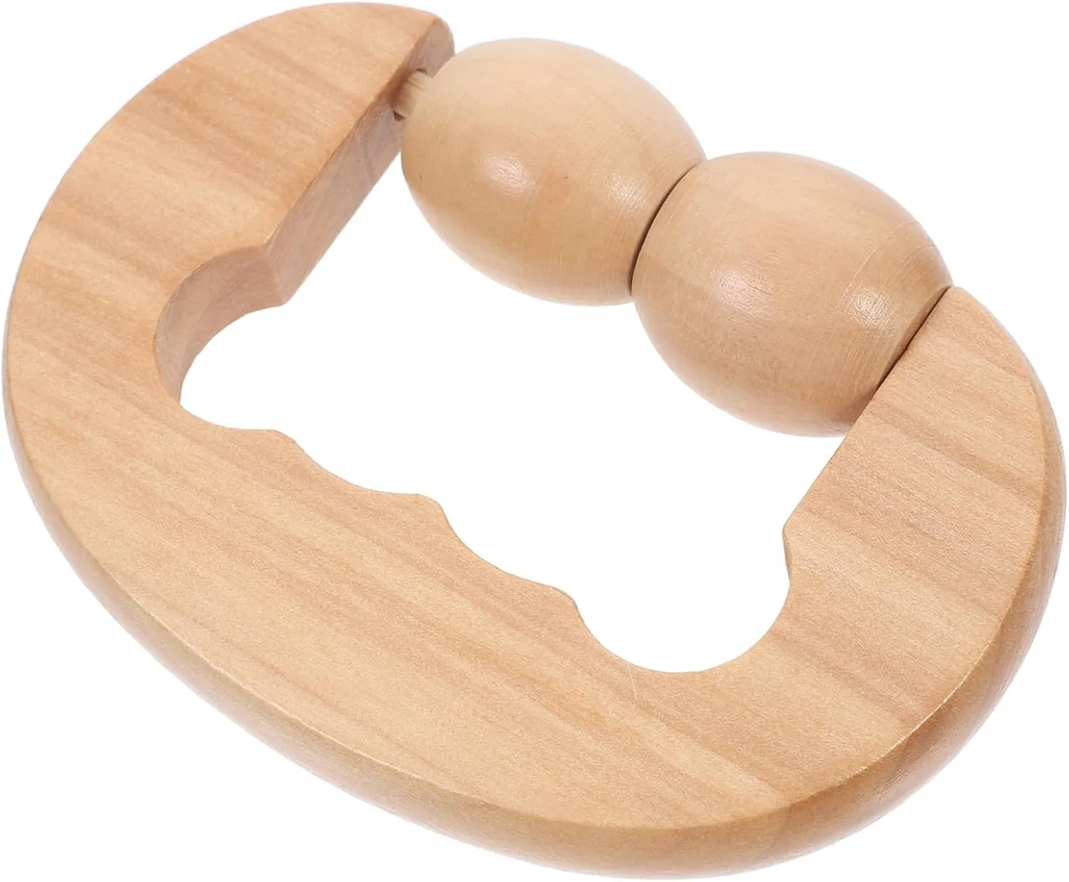 4pcs Handheld Wooden Roller for Back Neck and Face Lightweight Ergonomic Design for Portable Relaxation and Muscle Relief for Home and Travel