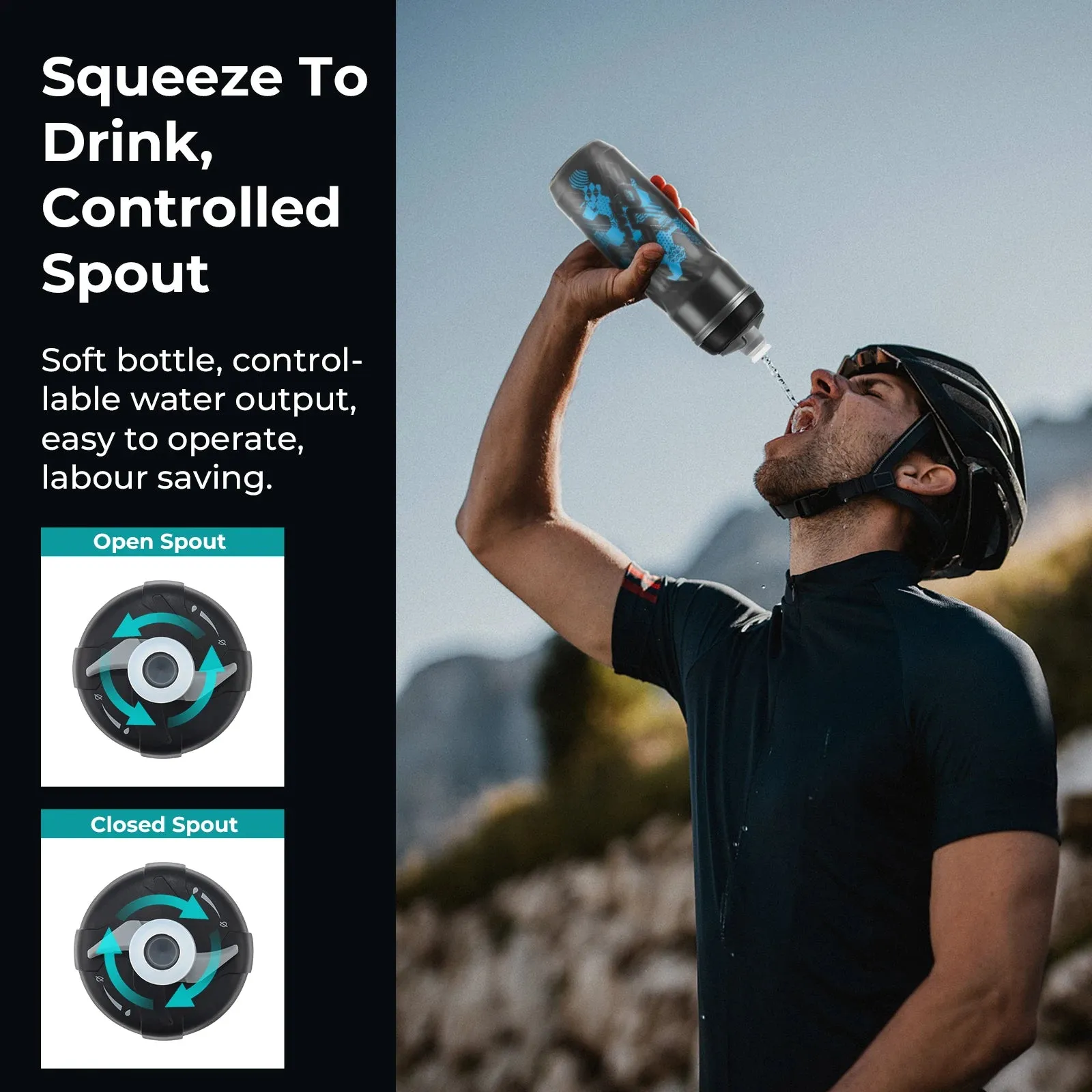 600ml Mountain Bike Water Bottle for Cycling