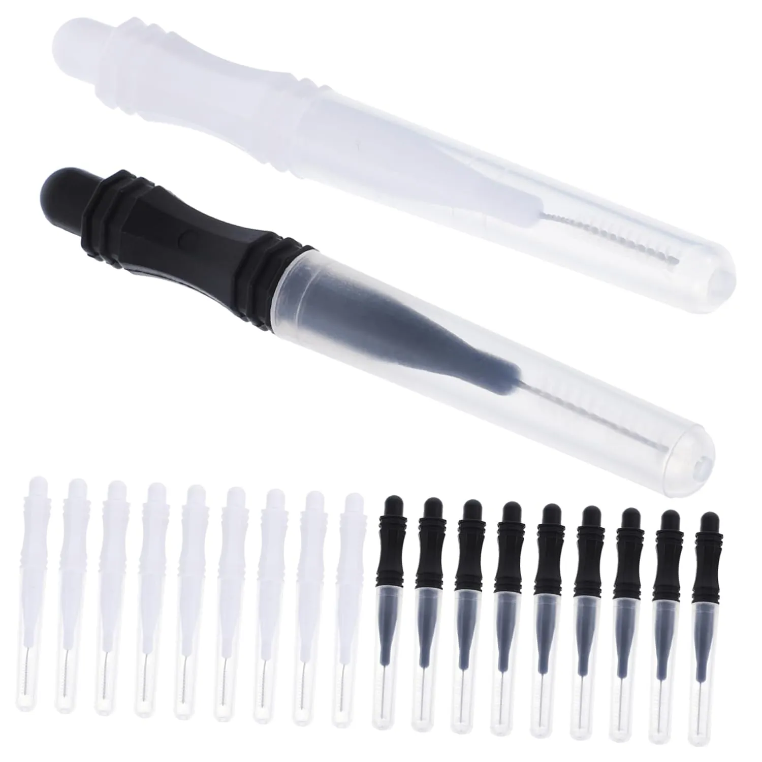 60pcs Eyebrow Brush Tool with Caps Portable Eyebrow Lamination Brush for Eyelash Extensions Safe and for Makeup Application