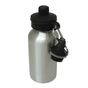 60x Aluminium Water Bottle 400ml Silver