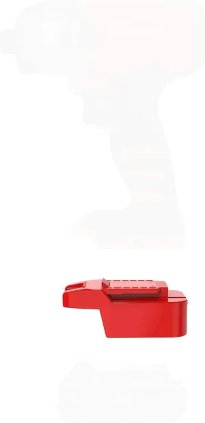 Adapter Fits Ba uer 20v Cordless Tools for Milwaukee M18 RED (NOT V18) Slider Lithium Batteries - Adapter Only