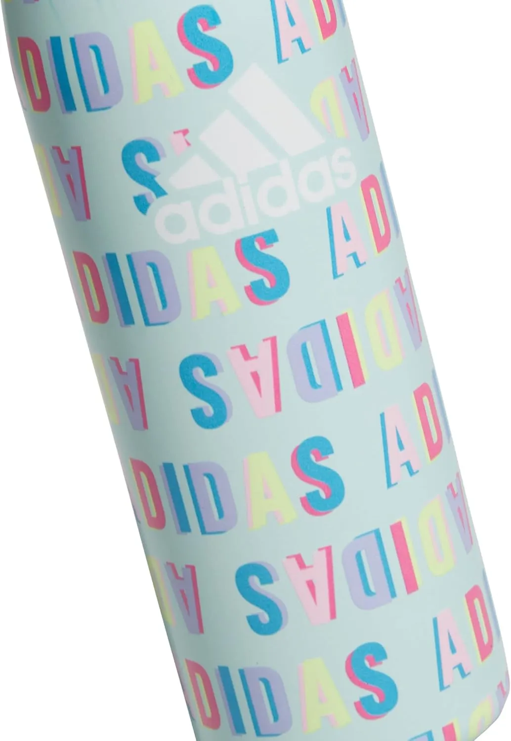 adidas 600 ML (20 oz) Straw Top Metal Water Bottle, Hot/Cold Double-Walled Insulated 18/8 Stainless Steel