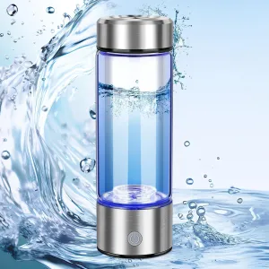 Advanced Hydrogen Water Bottle Generator - Quick Electrolysis, 420ml Portable Hydrogen Generator for Enhanced Hydration, Ideal for Office, Travel & Gifting