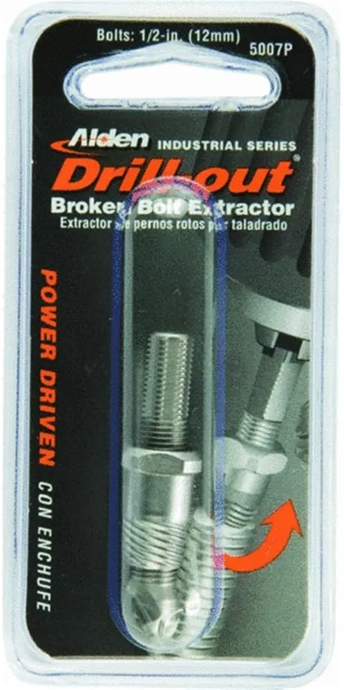 Alden 5007P Drill-out Broken Bolt Extractor 1/2 in. (12mm)