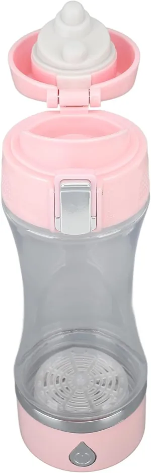 Alomejor Hydrogen Water Bottle Rechargeable SPE Technology Safe Hydrogen Ionizer Machine Bottle 420ml for Home Office Outdoor