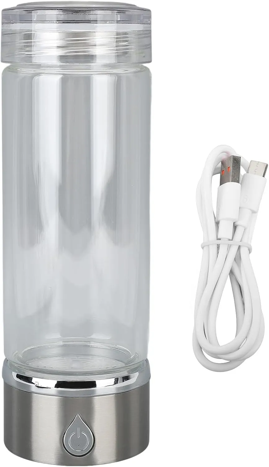 Alomejor Portable Rechargeable Health Cup Hydrogen Rich Water Bottle with Antioxidant Rich Rejuvenation for Home Travel Office
