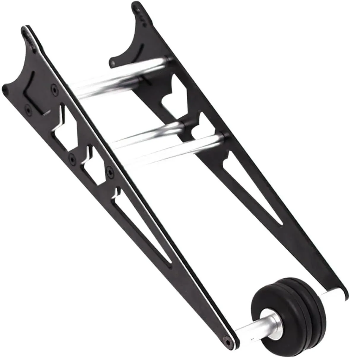Aluminum Tail Wheel Head up Wheel Upgrade Parts for 1/10 Slash 2WD/Rustler Bandit,Alloy Adjustable Wheelie Bar Hop Ups for 1/10 Slash 2WD