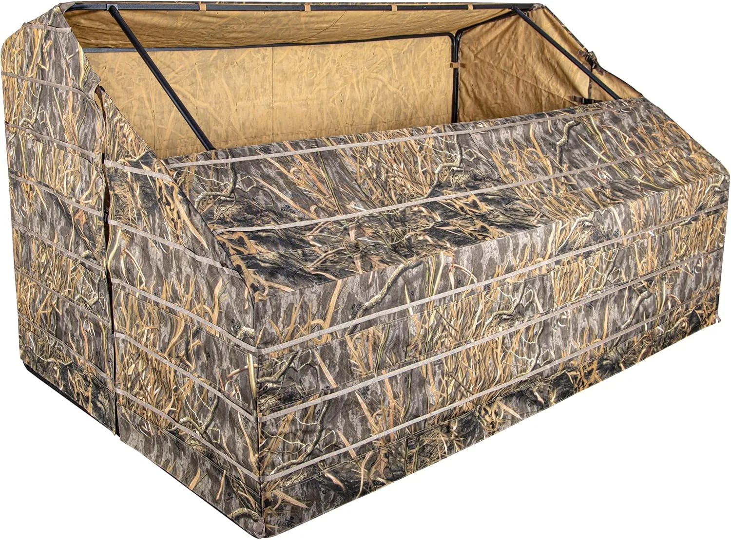 Avian-X G-Blind 4-Person Hunting Blind | Unique G-Shaped Frame Waterfowl Blind in Mossy Oak Shadow Grass Habitats Camo