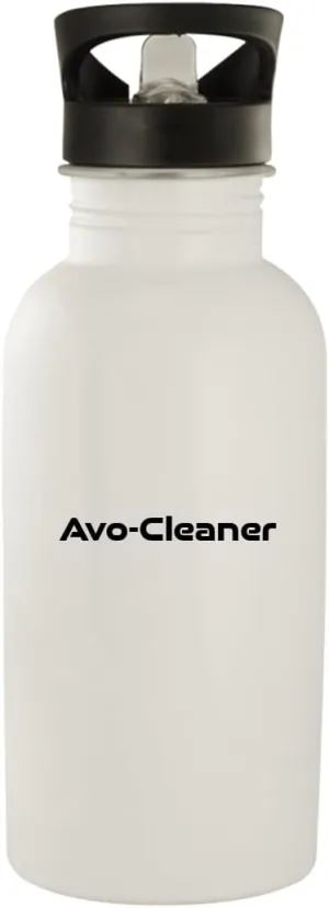 AVO-Cleaner - Stainless Steel 20oz Water Bottle, White
