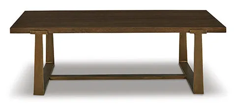 Balintmore Brown and Gold Tone Coffee Table