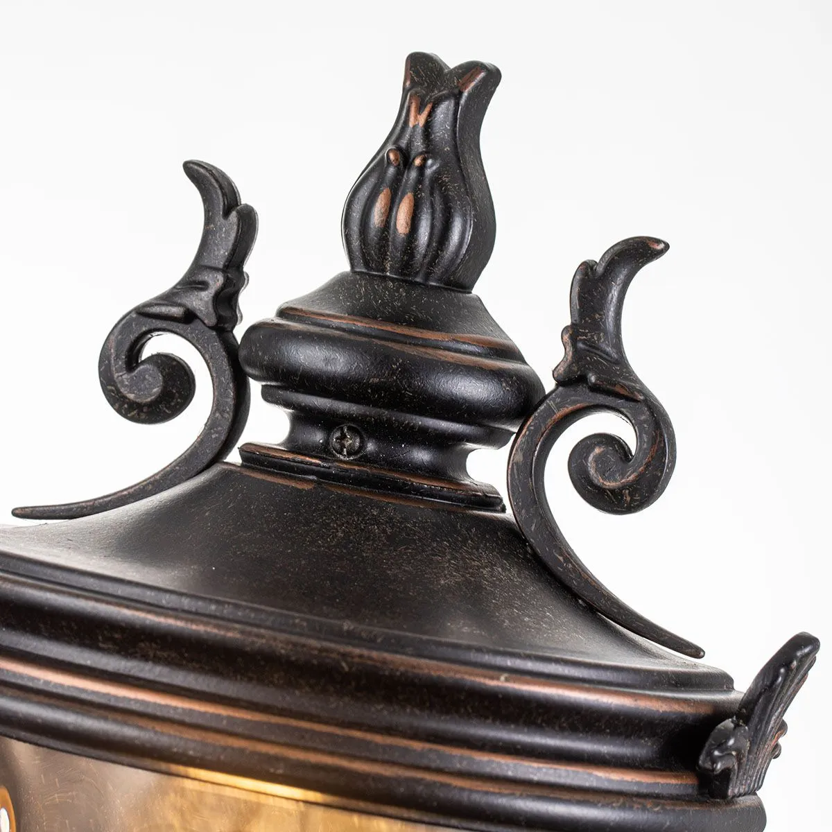 Baltimore 1 Light Medium Half Lantern | Weathered Bronze