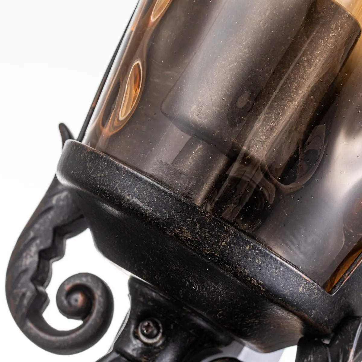 Baltimore 1 Light Medium Half Lantern | Weathered Bronze