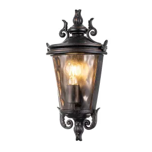 Baltimore 1 Light Medium Half Lantern | Weathered Bronze