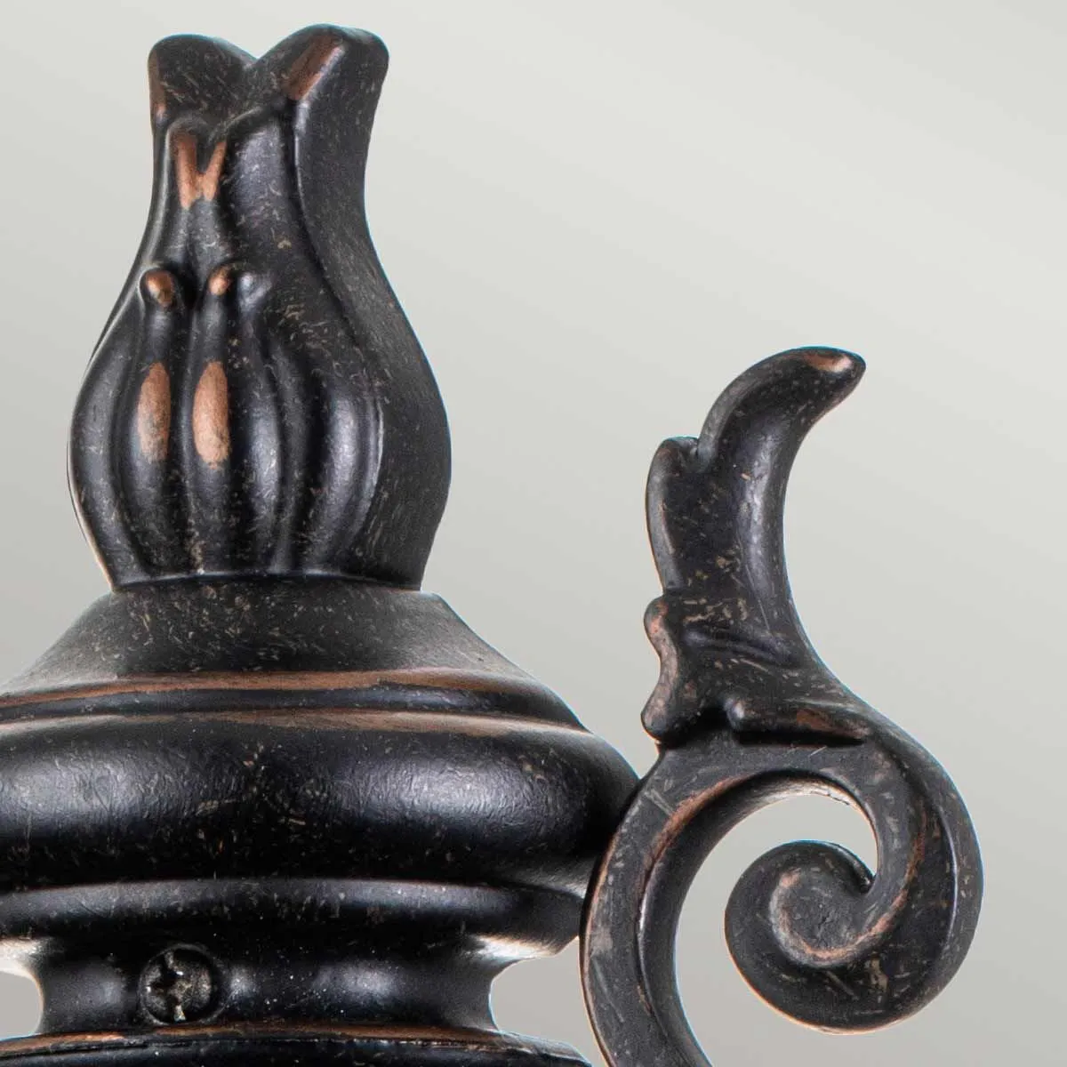 Baltimore 1 Light Medium Half Lantern | Weathered Bronze