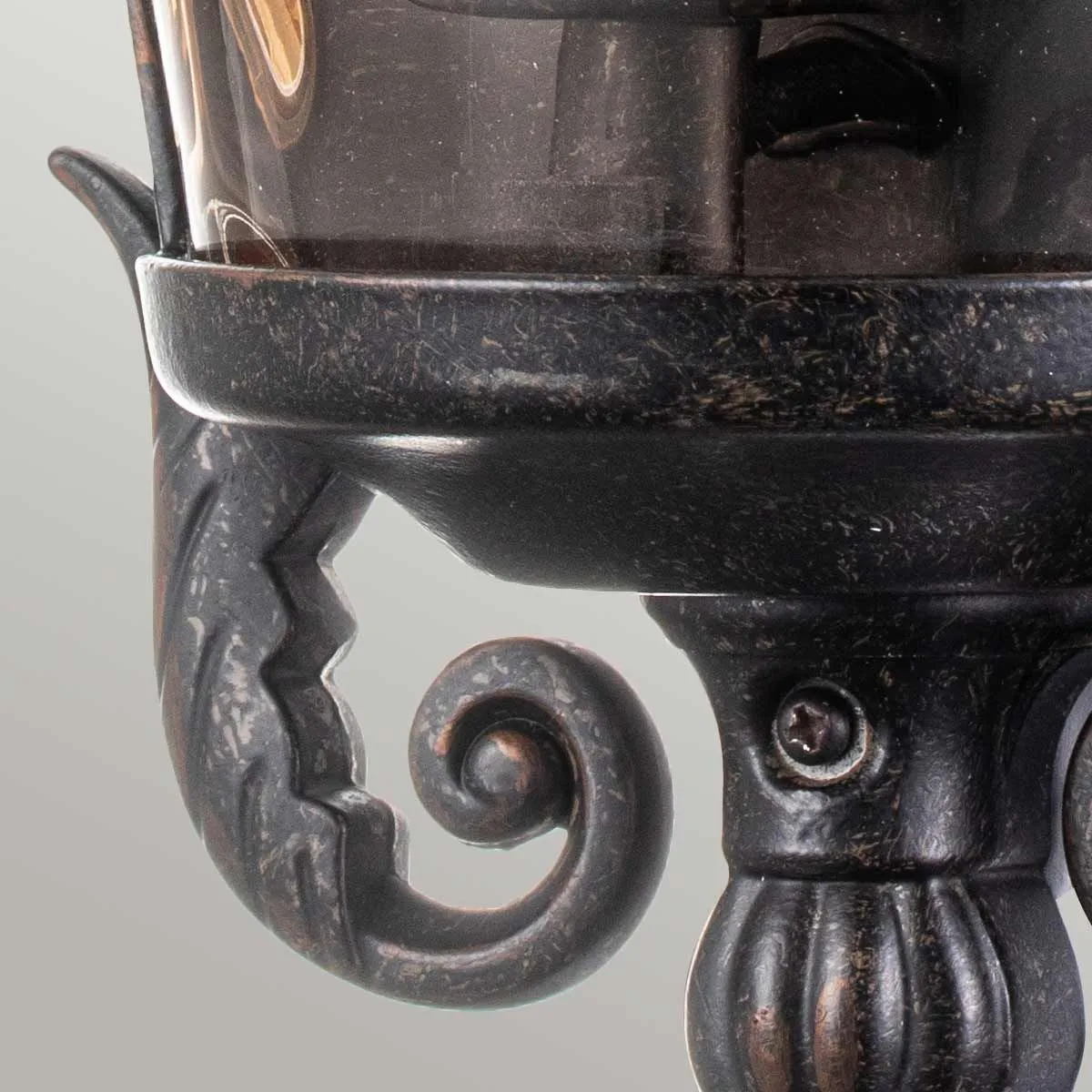 Baltimore 1 Light Medium Half Lantern | Weathered Bronze
