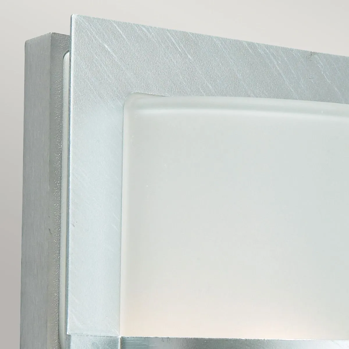Basel 1 Light Wall Lantern - Galvanised With Frosted Glass | Galvanised