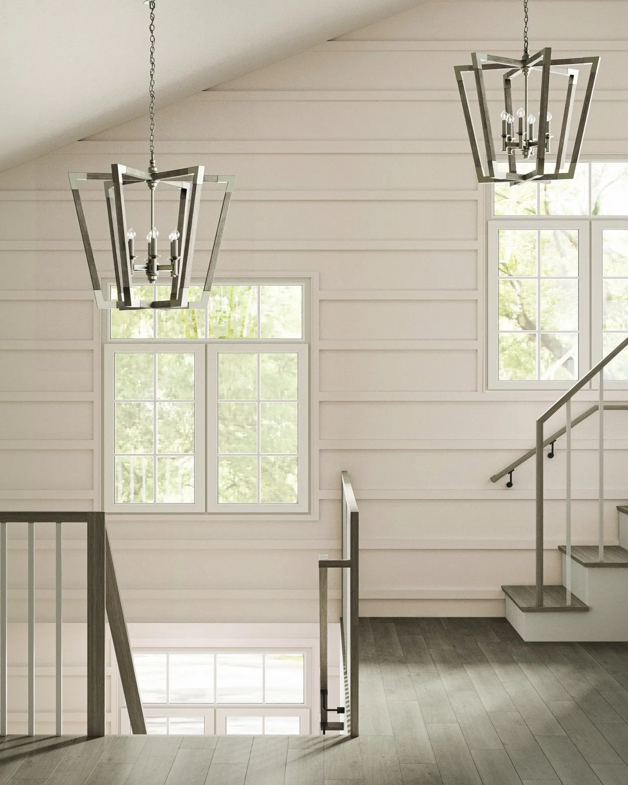 Bastian Large Gray Lantern