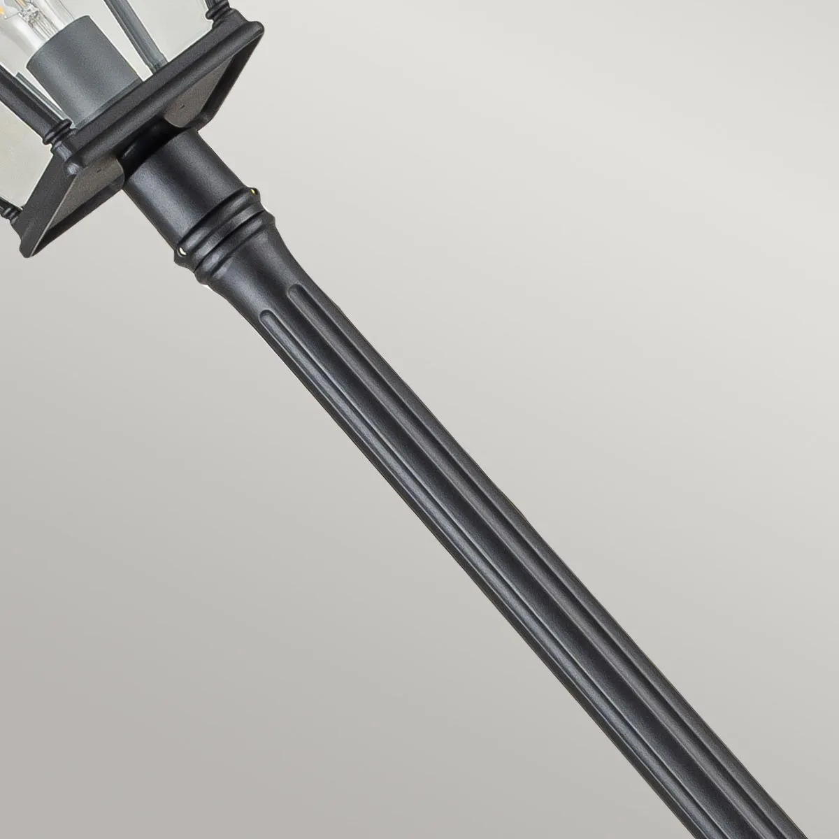 Bayview 1 Light Lamp Post | Black