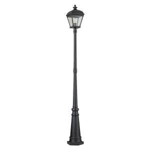 Bayview 1 Light Lamp Post | Black