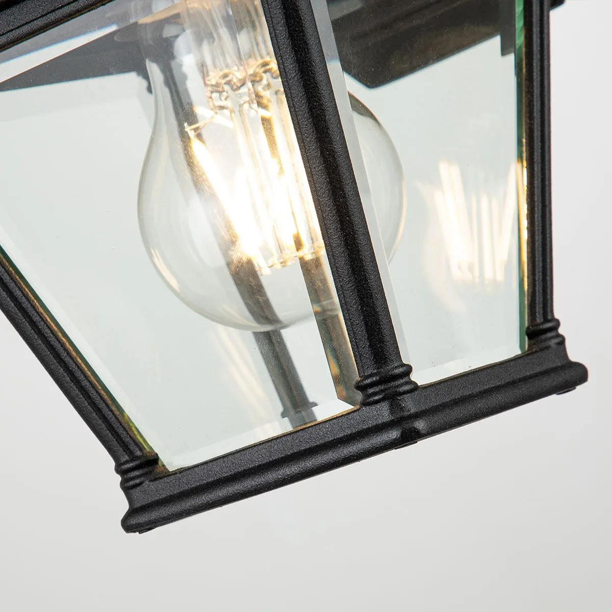 Bayview 1 Light Small Wall Lantern | Black