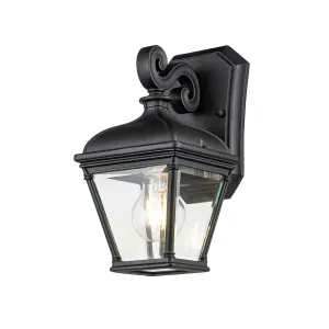 Bayview 1 Light Small Wall Lantern | Black