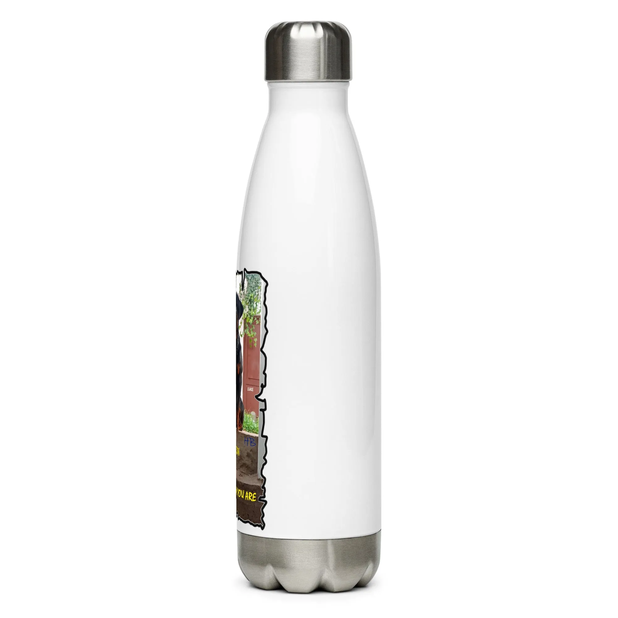Be the person your dog thinks you are Stainless steel water bottle