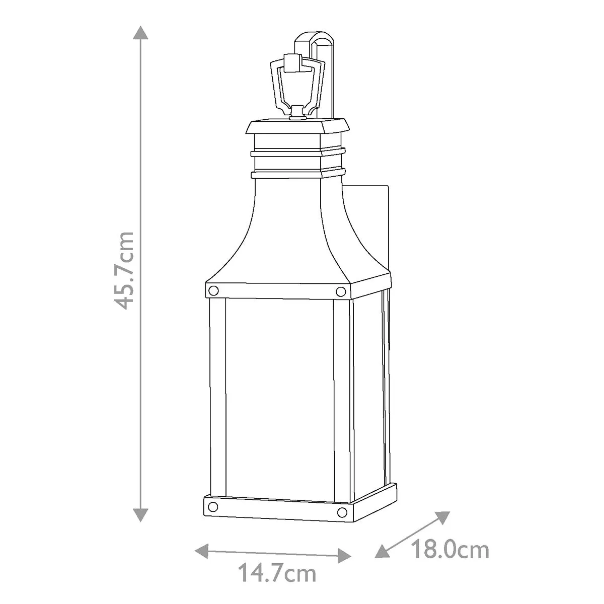 Beacon Hill 1lt Small Wall Lantern | Museum Black