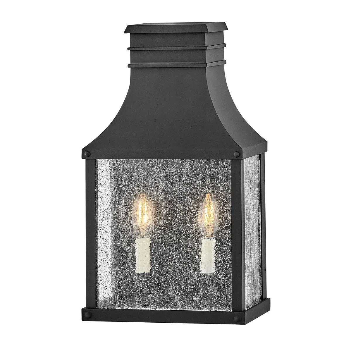 Beacon Hill 2lt Half Wall Lantern | Museum Black