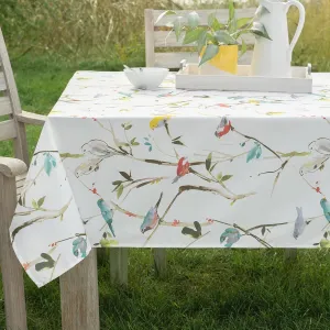 Benson Mills Spillproof Spring/Summer Durable Heavyweight Fabric Indoor Outdoor Tablecloth, Washable Table Cloth for Rectangle Tables, Picnic/Patio Table Covers (52" x 70" Rectangular, Menagerie)