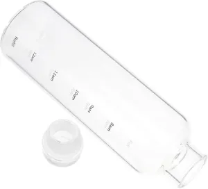 BESPORTBLE Juice Water Cup with Plastic Cap Large Capacity Timed Water Bottle for Hydration Tracking Portable