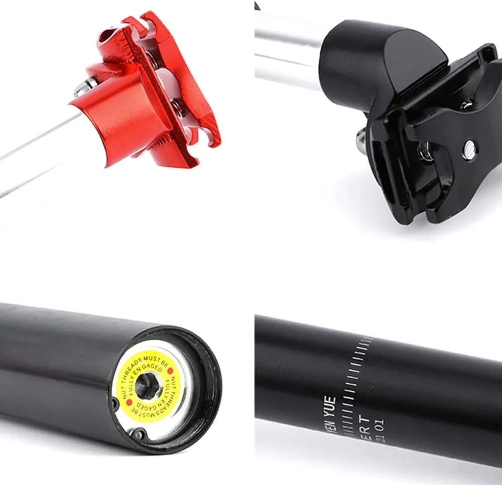 Bicycle Seatpost Suspension Seat Post Aluminum Alloy Travel 40mm Adjustable Seatpost 27.2/31.6mm 350mm