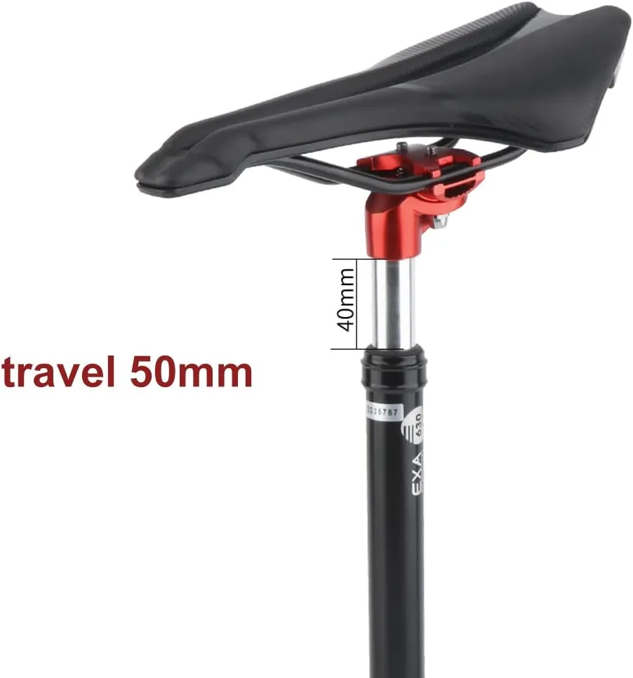 Bicycle Seatpost Suspension Seat Post Aluminum Alloy Travel 40mm Adjustable Seatpost 27.2/31.6mm 350mm