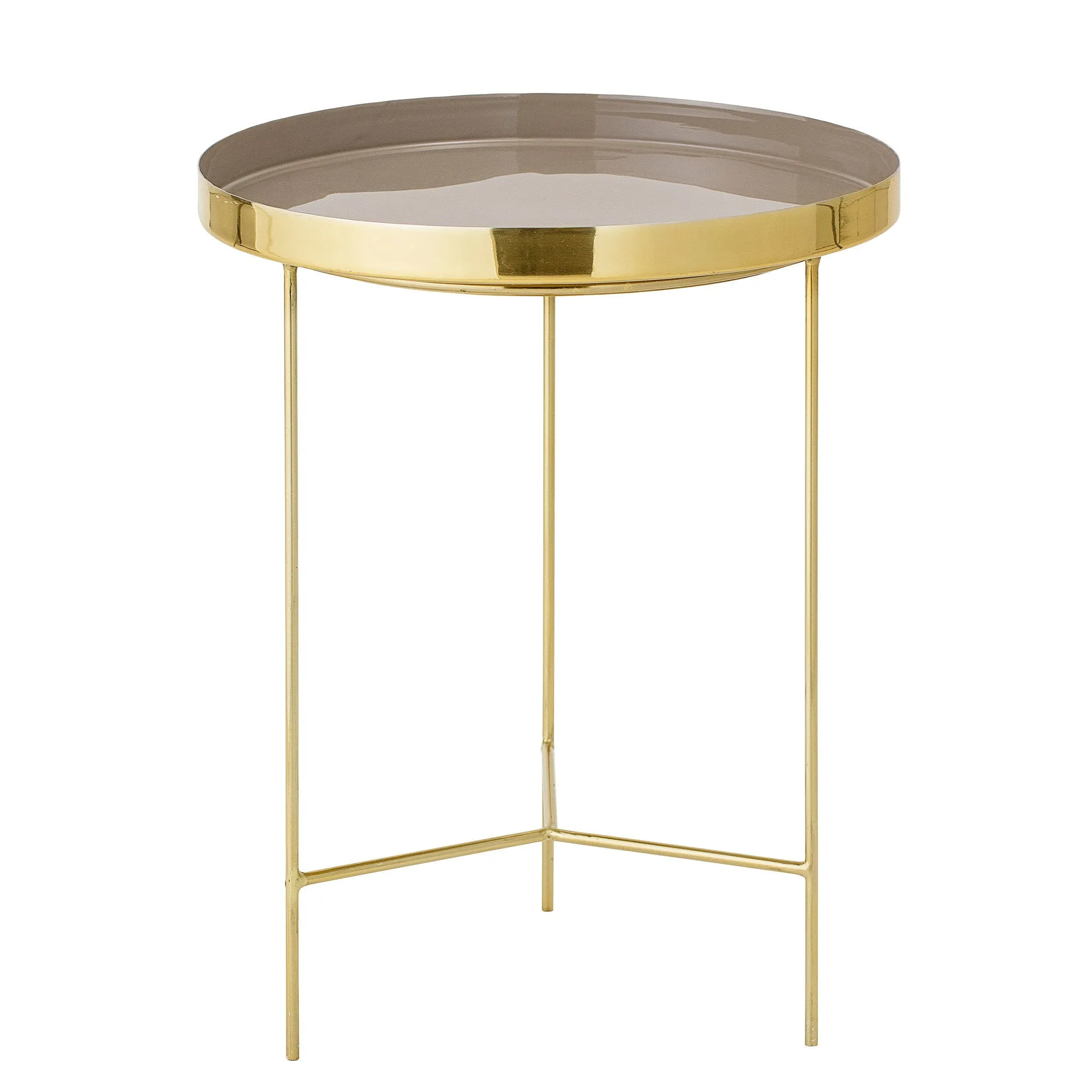 Bloomingville Sola tray table, brown, aluminum
