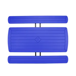 Blow Molded Picnic Table- Blue