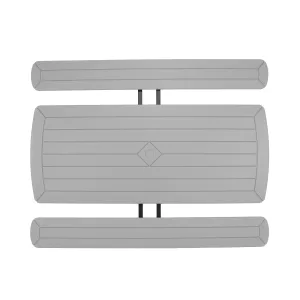 Blow Molded Picnic Table- Light Speckled Grey