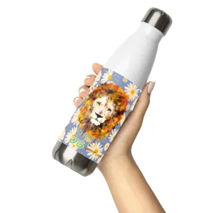 Blue Daisies Stainless Steel Water Bottle